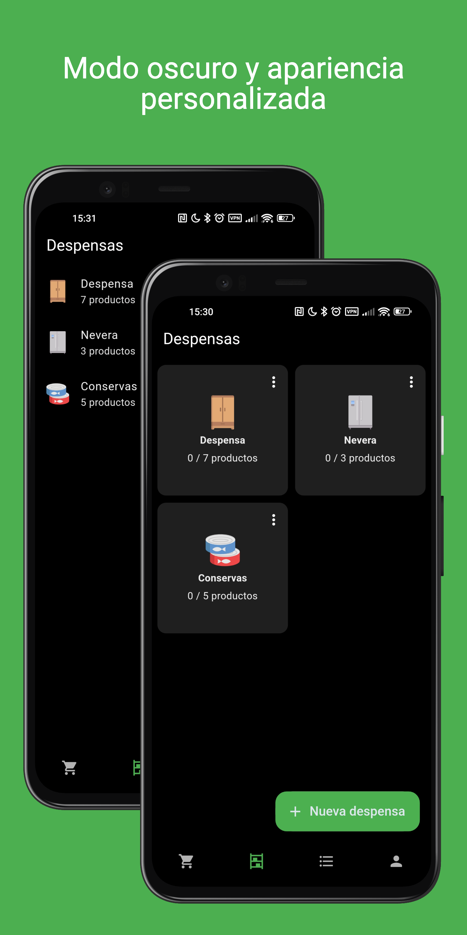 Pantalla de Mi Despensa